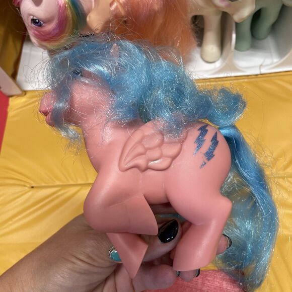 Vintage G1 My Little Pony Lot Of 6 With Carry Case 1980’s Unicorn Pegasus - Picture 7 of 16